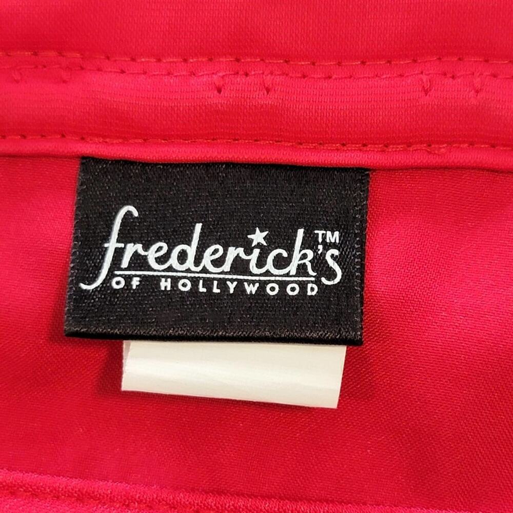 Vintage 90s Fredericks of Hollywood Black & Red Slimming Corset Bustier Lingerie - Picture 4 of 6